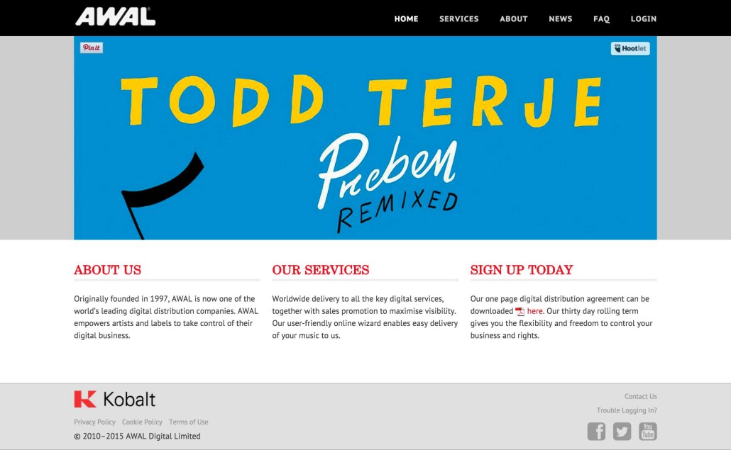 Servizi Promuovere Musica Online: AWAL